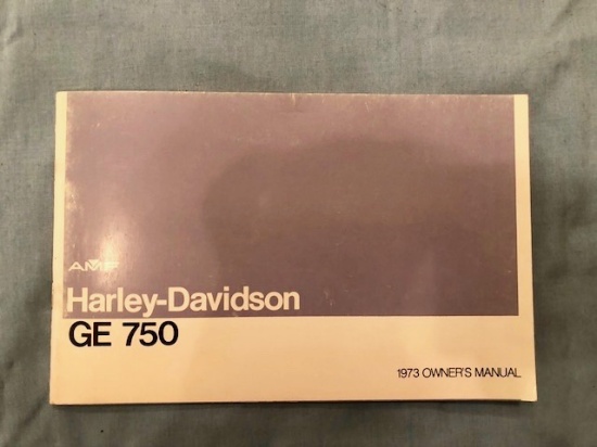 1973 Harley GE Servi-Car Owners Manual