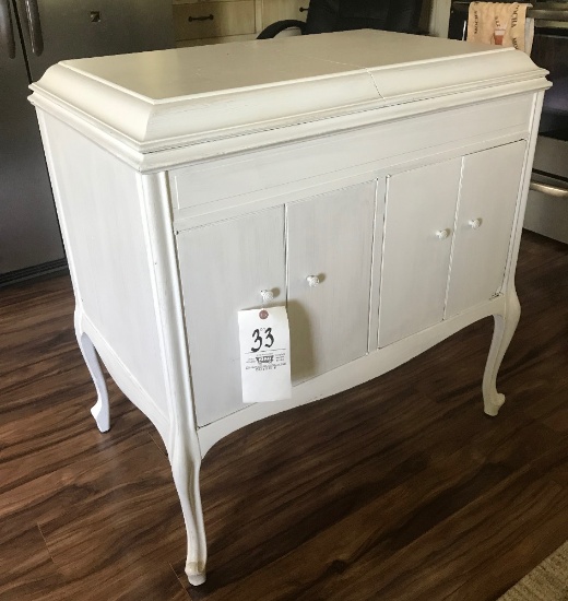 White Center Stand (Music) Victrola Cabinet