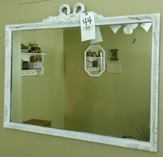 White Hanging Decor. Mirror