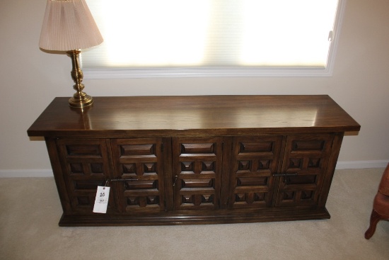 Solid Wood Buffet Server (Contents Sold Separate) & Solid Wood TV Cabinet (TV not included)
