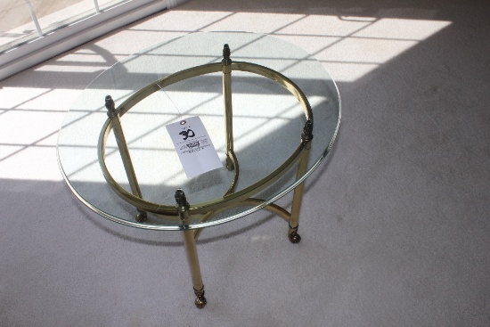 Glass-Top End Table & Coffee Table