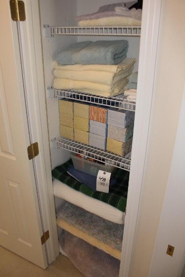 Contents Of Linen Closet Incl.: Towels, Rugs & Kleenex