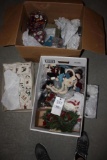 Assorted Christmas Decor, Bulbs & Snowmen