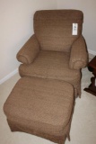 Broyhill Tan Chair W/ Ottoman