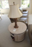 Henredon 2-pc. Set W/ End Table, Server & Lamp