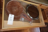 Bakeware, Pink Depression Glassware & Griddle