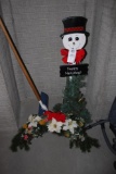 Snowman Decor & Snow Shovel