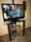 Sharp Liquid Crystal 37in TV & Glass TV stand