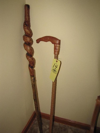 carved & twisted canes