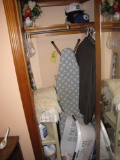 ironing board - basket - hats - stand - bedding