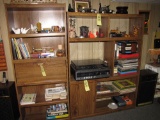 2pc stereo/ book shelving
