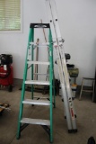 6' Werner Step Ladder & Gorilla 4-in-1 Ladder