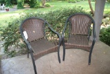 (2) Wrought Iron Patio Chairs