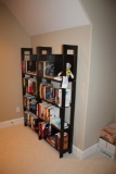 (2) Bookshelves & Assorted Hardback Books