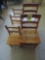 3 Wood Youth Chairs