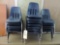 17 Blue Plastic Youth Chairs