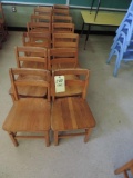 14 Wood Youth Chairs