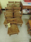 9 Wood Youth Chairs