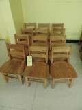 12 Wood Youth Chairs