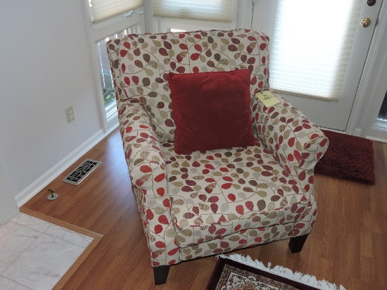 Floral Pattern Upholstered Chair