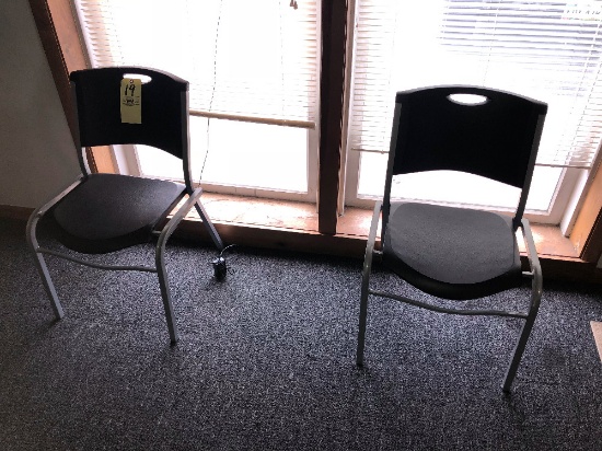 (2) Waiting Room Chairs, Artificial Tree