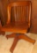 Antique Oak Swivel Desk Chair. Canton, Ohio Pickup