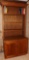 Nice 2-pc Oak Bookshelf W/ Bottom 2-Door Storage