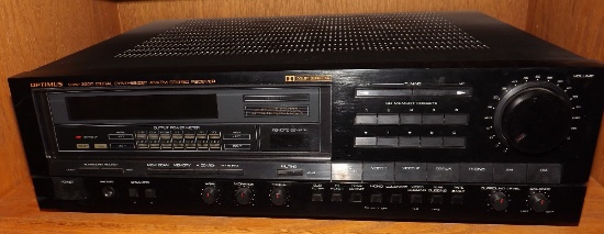 Optimus STAV-3200 AM/FM Stereo Receiver With Dolby And Hall Surround Sound