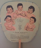 Dione Quintuplets Hand Fan, Advertising For Holguerns