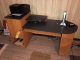 Modern Computer Desk, Like New Canon Pixma Printer