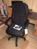 Office Chair with Homedics Massage Pad and Carpet Protector