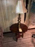 Stand with Brass Lamp