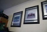 5 Framed Classic Car Pictures