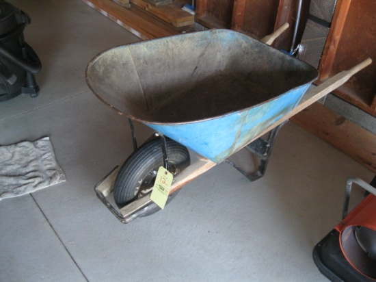 Metal wheelbarrow