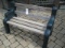 Plastic frame park benches