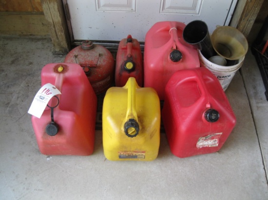 6 gas cans