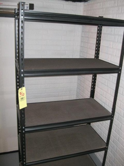 Adjustable metal shelf