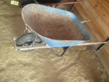 Metal wheelbarrow