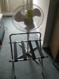 Luggage rack and fan