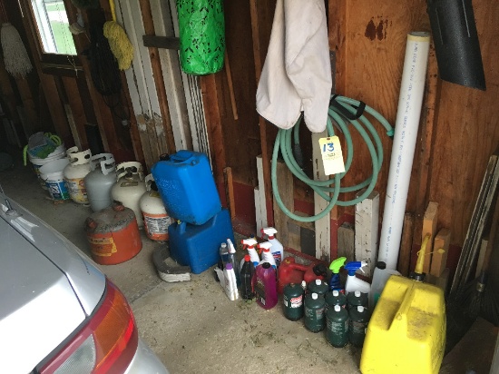 Yard Tools - Kerosene & Diesel Cans - Propane Tanks (Two Full) - Etc.