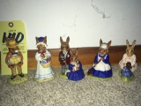 (5) Royal Doulton Bunnykins Figurines