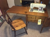 Kenmore Console Sewing Machine - Chair