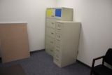 Desk, 2 Bookcases, 2 Chairs, 4-Drawer File Cabinet & 5-Drawer Lateral File Cabinet