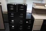 (2) 4-Drawer File Cabinets