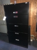 Black 5-Drawer Lateral File