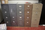 (5) 4-Drawer File Cabinets