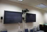 2 Sony Flat-Panel Displays W/ Poly Com View Station