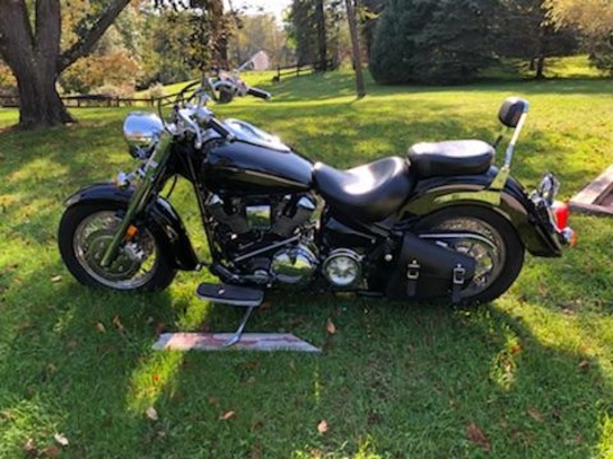 2001 Yamaha Midnight Star 1600 Motorcycle, 25,260 Miles, Bubs After-Market Pipes