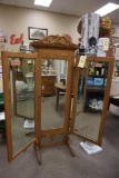 1920s Oak Dressing Mirror
