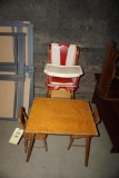 Youth Table, 2 Chairs, Highchair